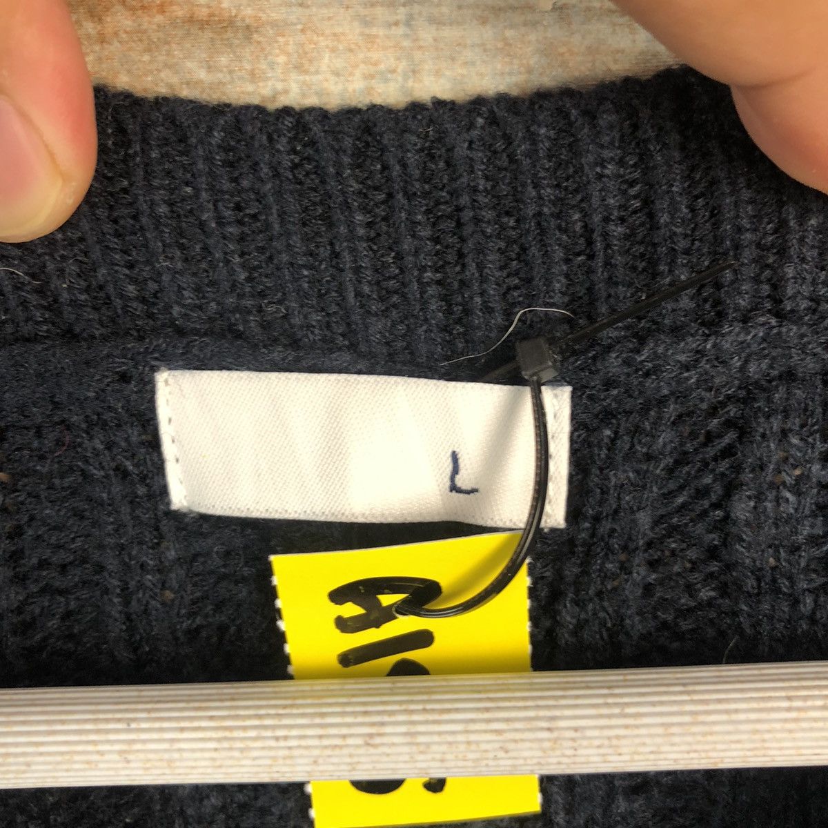 Homespun Knitwear × Japanese Brand Japanese Brand Dark Blue cable Knitwear #A1805 Size US L / EU 52-54 / 3 - 10 Thumbnail