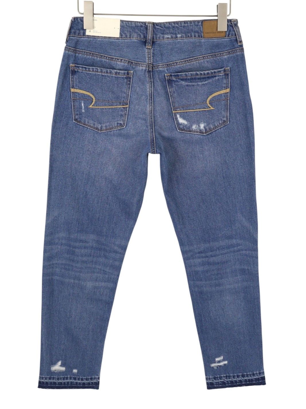 American Eagle Outfitters TOMGIRL W27 Shadow Patch Jeans 88995 Size 27" / US 4 / IT 40 - 2 Thumbnail