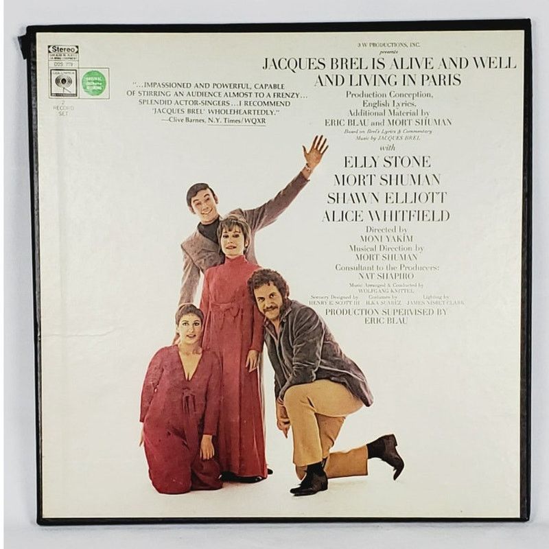 Other Jacques Brel Is Alive & Well & Living in Paris 2LP VP Size ONE SIZE - 1 Thumbnail