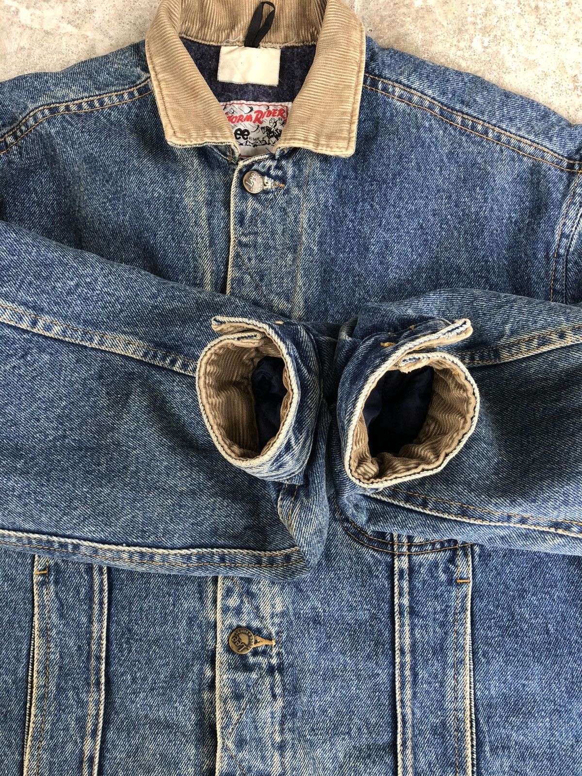 Lee Vintage Lee Storm Rider Blanket Lined Denim Jacket Baggy Size US L / EU 52-54 / 3 - 9 Thumbnail