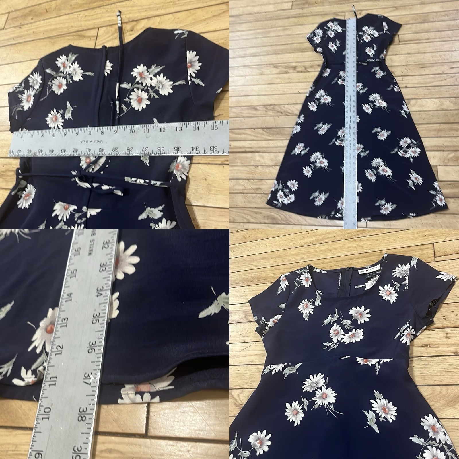 Vintage VINTAGE The Limited Midi Dress Women 8 Blue Floral Daisy Empire Waist Belle Fairy Whimsy Size M / US 6-8 / IT 42-44 - 8 Thumbnail