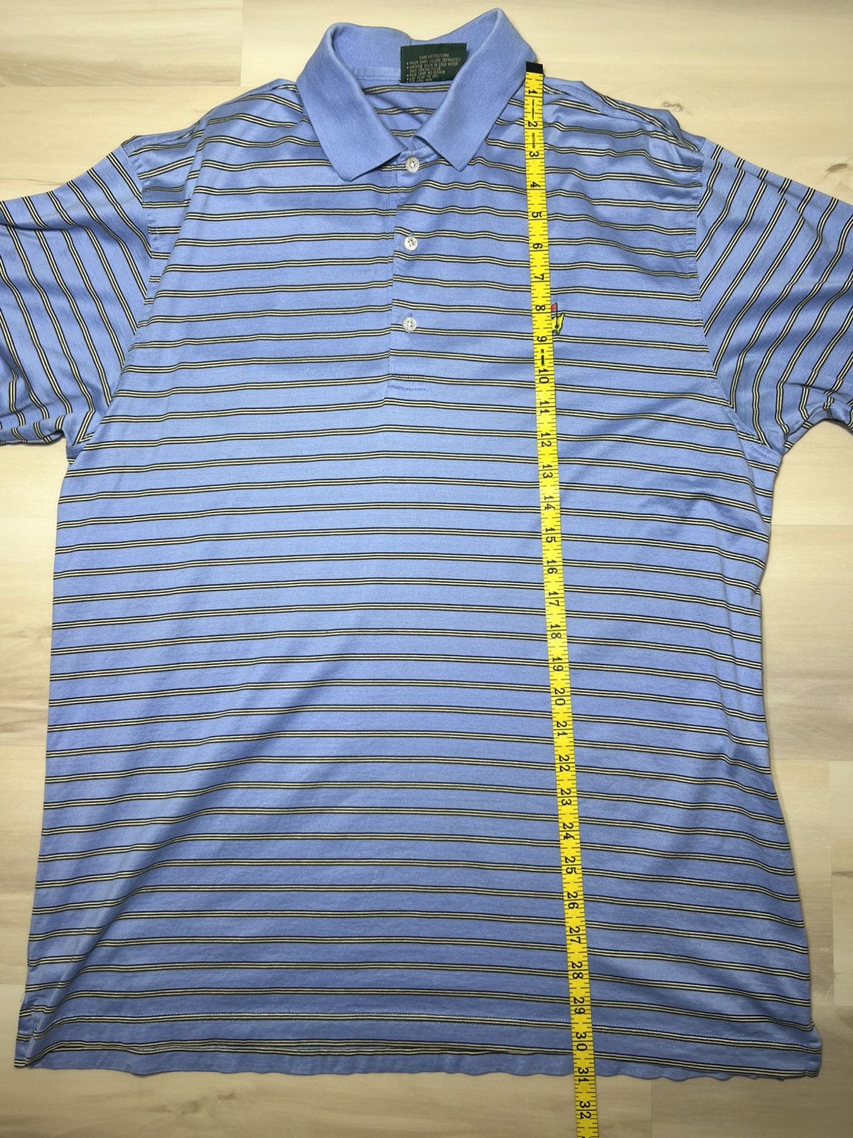 The Masters Amen Corner Masters Polo Golf Blue Striped Augusta National Size US L / EU 52-54 / 3 - 6 Thumbnail