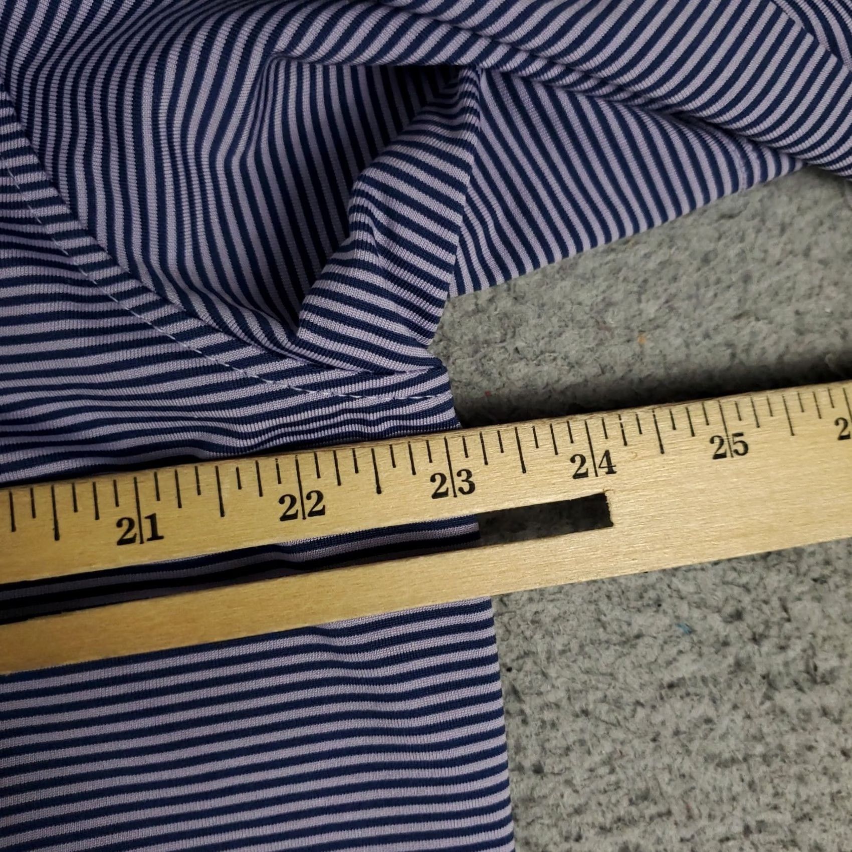 Vintage Greyson Polo Shirt Mens L Blue Striped Button Collar Short Sleeve Golf Casual Polo Shirt Size US L / EU 52-54 / 3 - 7 Thumbnail