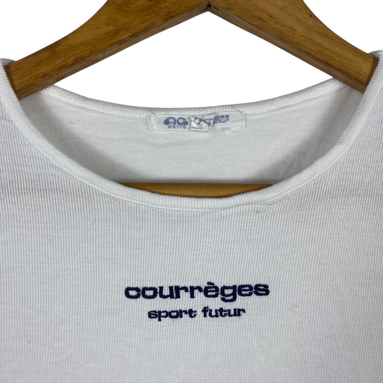 Courreges Vintage COURREGES SPORT FUTUR Collection Paris Tee Shirt Top Size S / US 4 / IT 40 - 3 Thumbnail