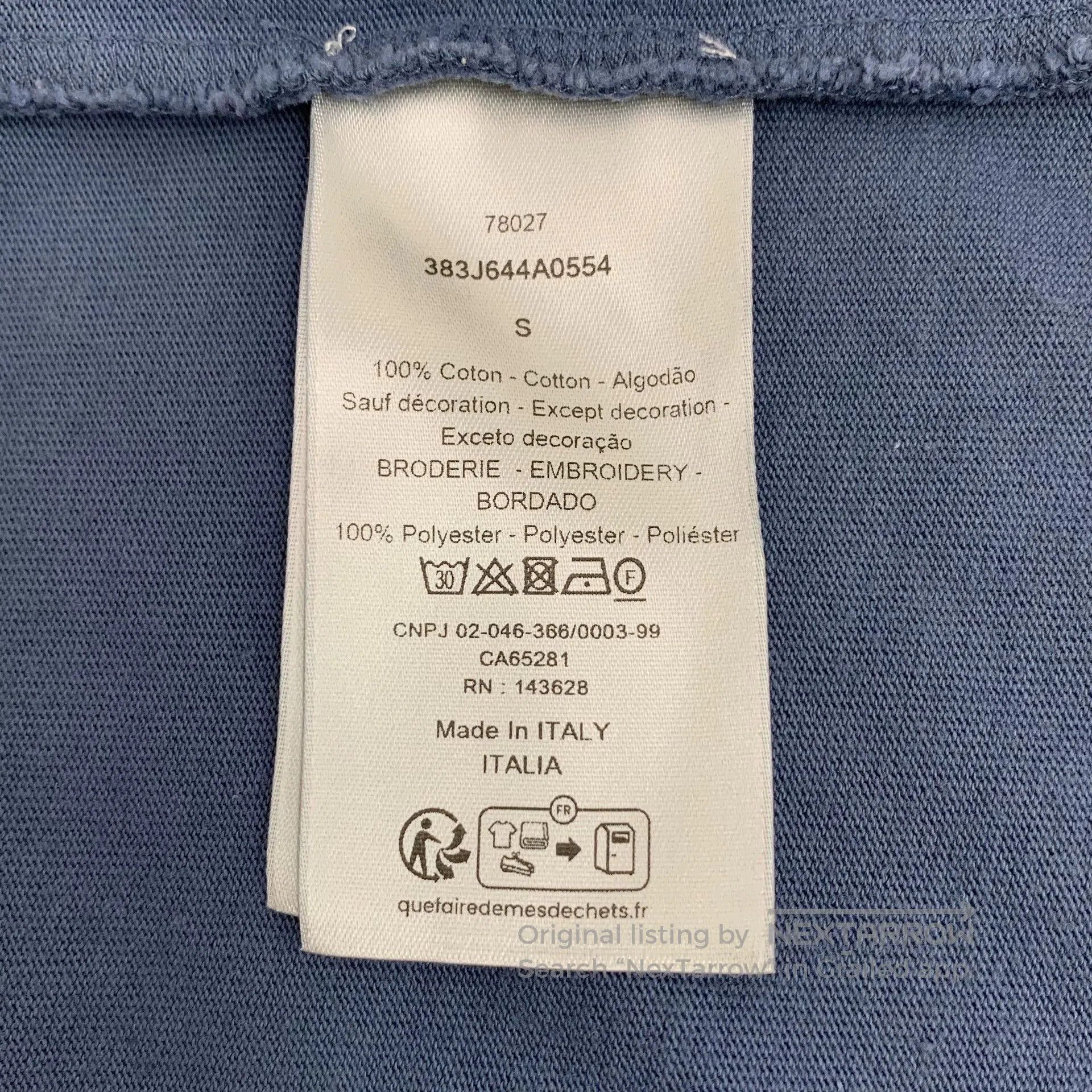 Dior dior blue pocket logo embroidered t-shirt. Size US S / EU 44-46 / 1 - 8 Thumbnail