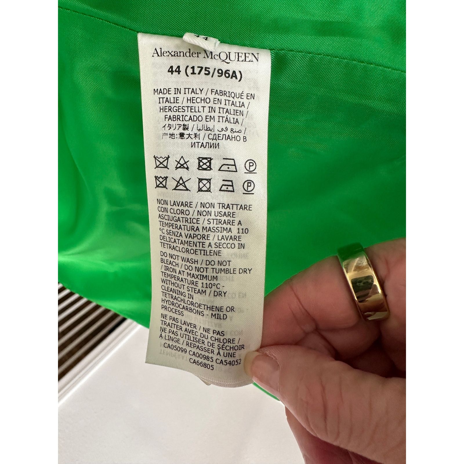 Alexander McQueen Alexander McQueen Lime Green Fitted Wool Coat Made in Italy Size M / US 6-8 / IT 42-44 - 10 Thumbnail