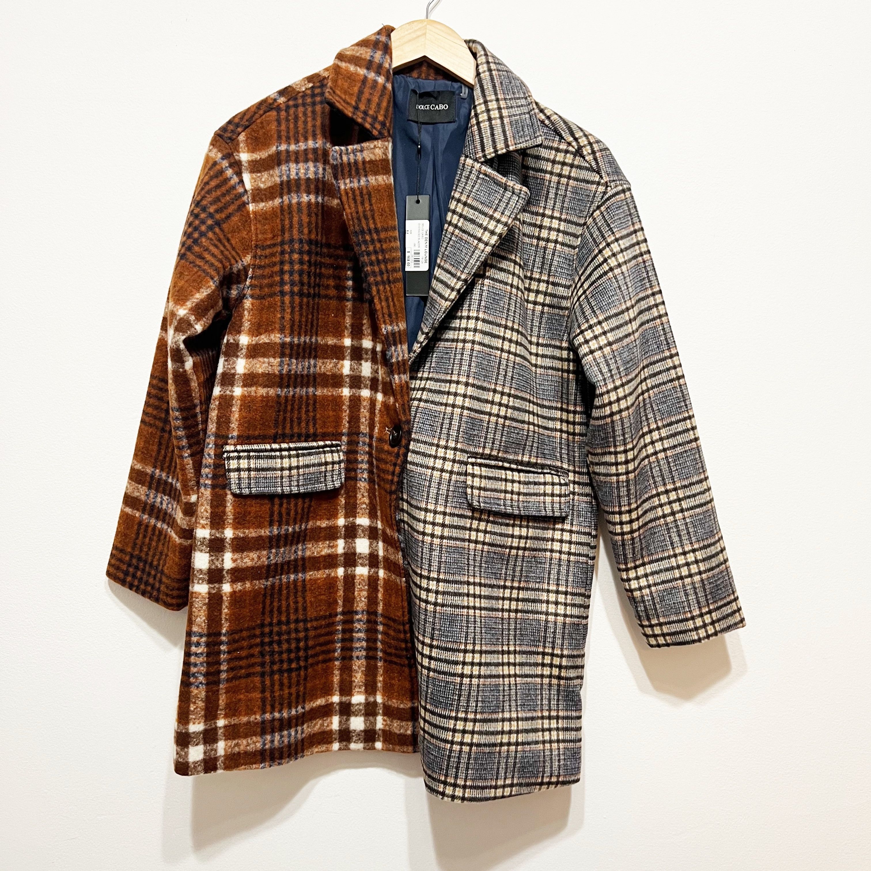 Other NEW Dolce Cabo Oversized Mixed Plaid Size M / US 6-8 / IT 42-44 - 1 Thumbnail