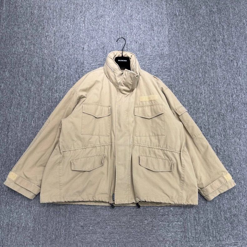 Balenciaga Balenciaga Khaki cotton jacket Size US S / EU 44-46 / 1 - 1 Thumbnail