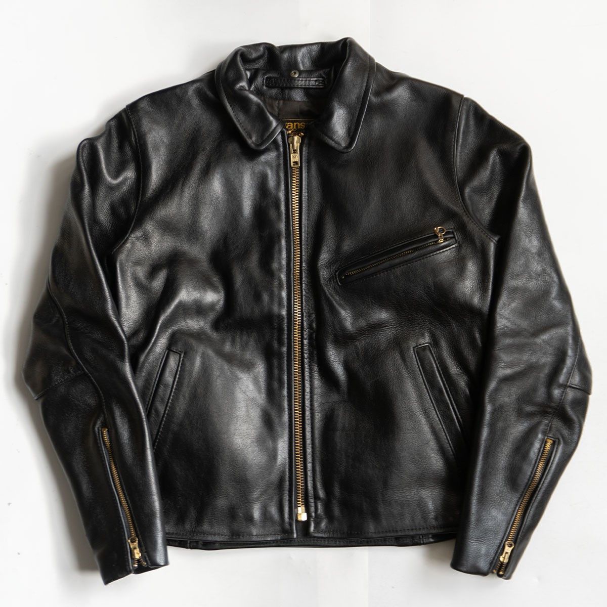 Vintage VANSON Single Rider Jacket Size 38 Size US L / EU 52-54 / 3 - 1 Thumbnail