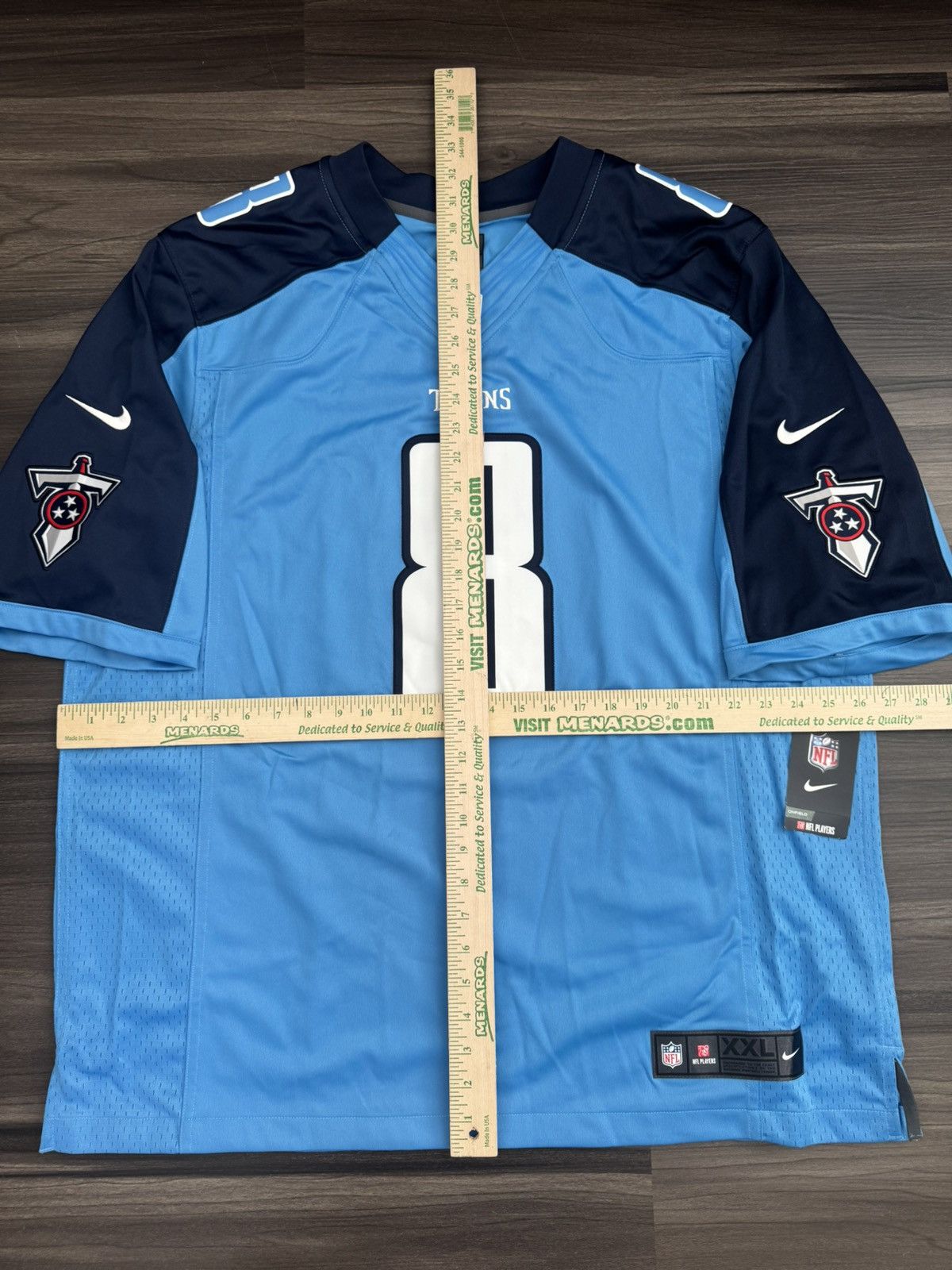 Nike Marcus Mariota #8 Tennessee Titans NFL Elite Stitched Jersey Size US XXL / EU 58 / 5 - 8 Thumbnail