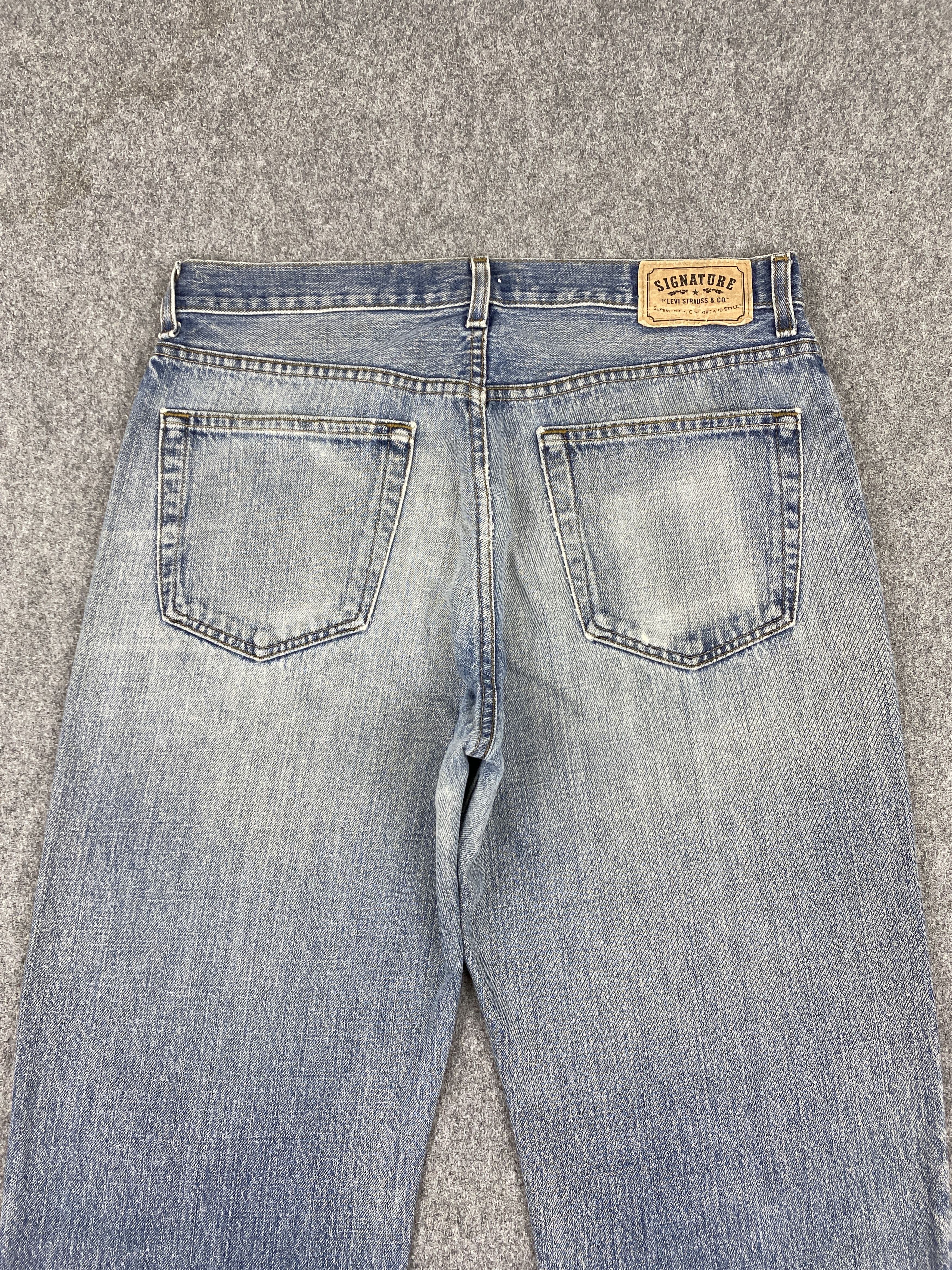 Levi's Vintage Distressed Levis Signature Faded Blue Jeans S0027 Size US 33 - 4 Thumbnail