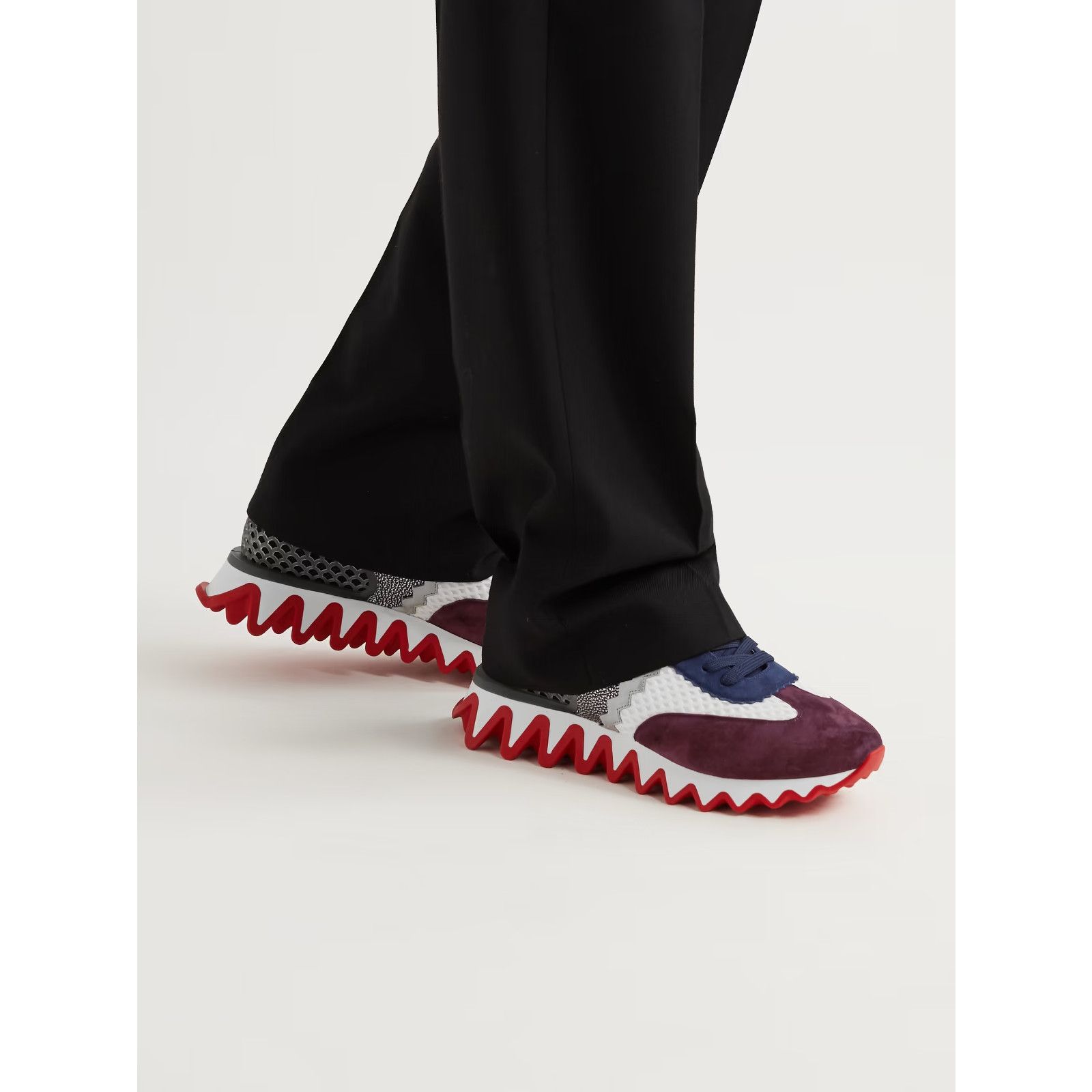 Christian Louboutin Christian Louboutin Loubishark Flat Suede Low Top Sneaker Size US 10 / EU 43 - 7 Thumbnail
