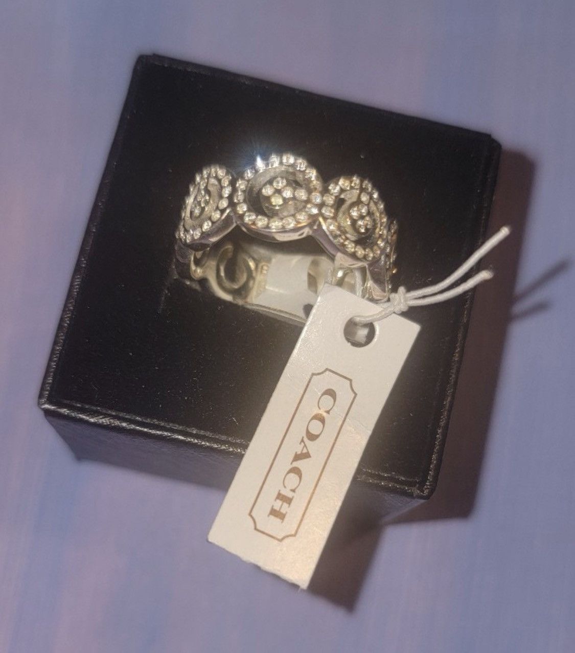 Coach Coach Signature C Sterling Silver ring size 7 Size ONE SIZE - 2 Thumbnail