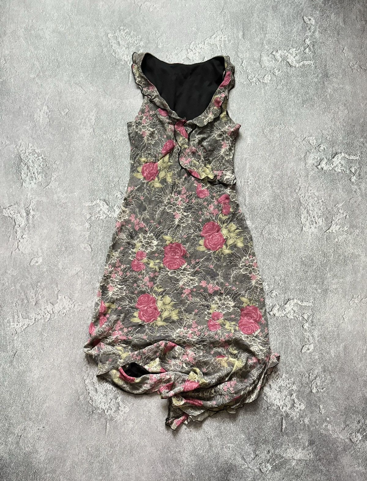 Jean Paul Gaultier × Vintage Mesh dress all printed flowers like motiv Jean Paul Gaultier Size M / US 6-8 / IT 42-44 - 1 Thumbnail