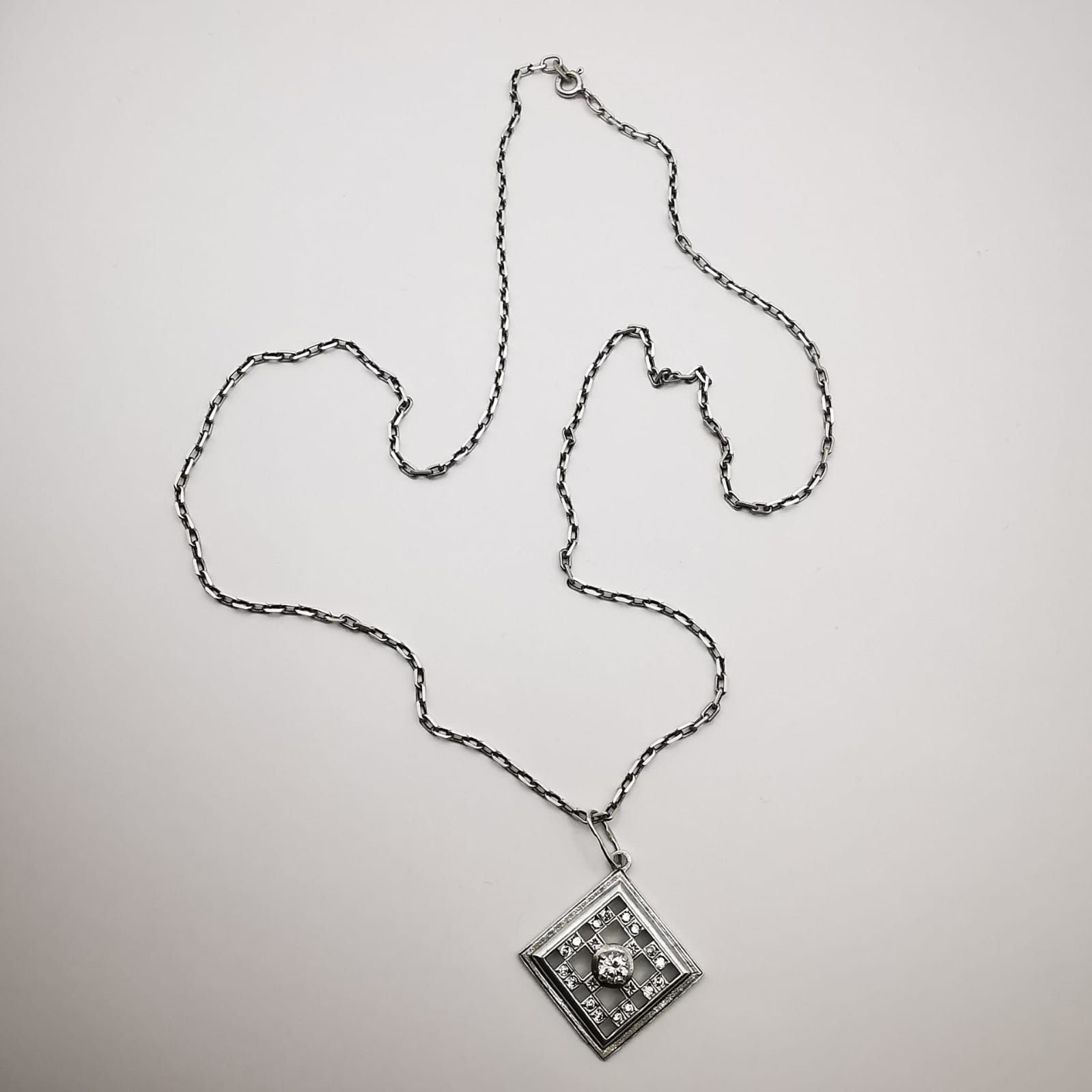 Vintage Vintage Stylish Women's Pendant ,Chain,925 Sterling Silver Size ONE SIZE - 6 Thumbnail