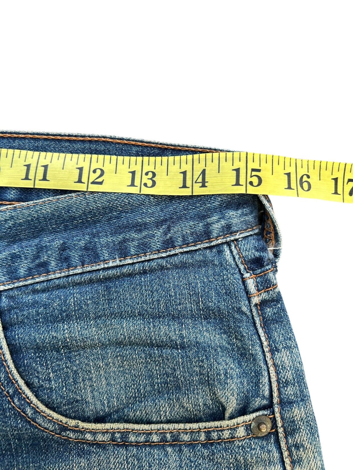 Levi's × Vintage Vintage Levis Selvedge Distressed Rusty MudWash Denim jeans Size US 30 / EU 46 - 14 Thumbnail