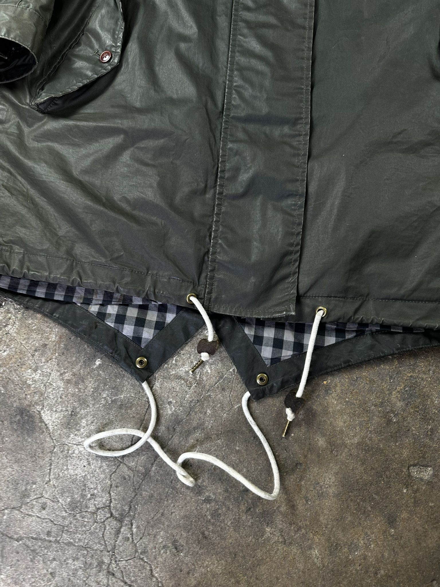 FRED Fred Perry Waxed Wind Rain Raincoat Coat Size L / US 10 / IT 46 - 5 Thumbnail