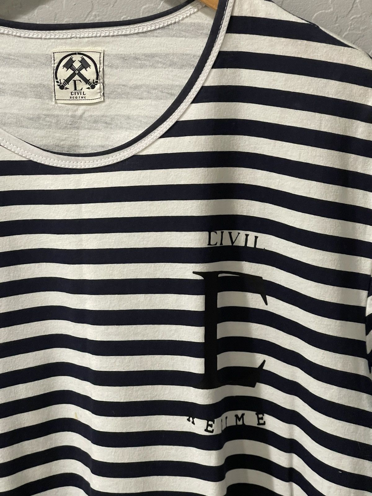 Civil Regime Civil Regime Striped “08” Zip Shirt Size Large Size US L / EU 52-54 / 3 - 2 Thumbnail