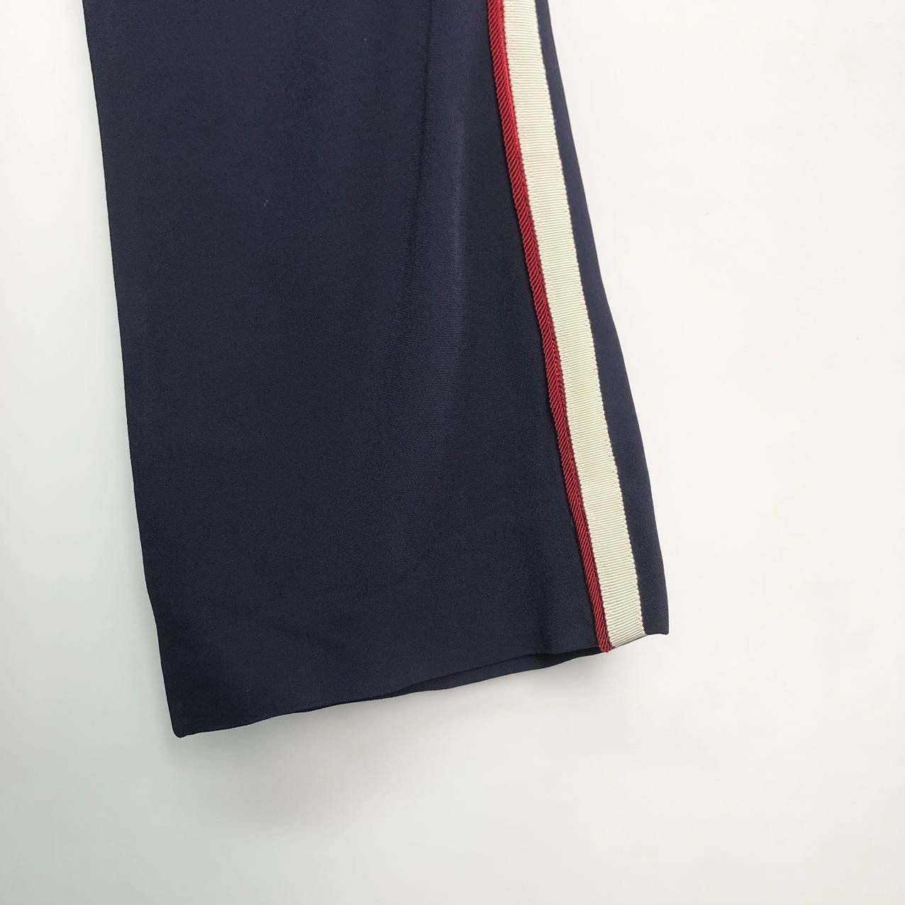 Gucci Gucci Dark Blue Side Stripe Bootcut Trousers K26WX Size 26" / US 2 / IT 38 - 4 Thumbnail