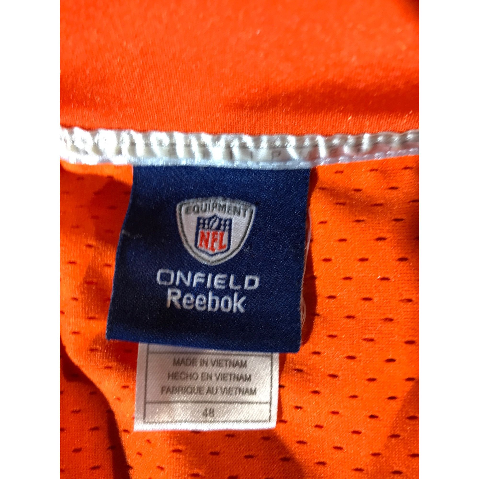 Reebok Reebok Mens NFL Orange Chicago Bears Jay Cutler Throwback Je Size US M / EU 48-50 / 2 - 3 Thumbnail
