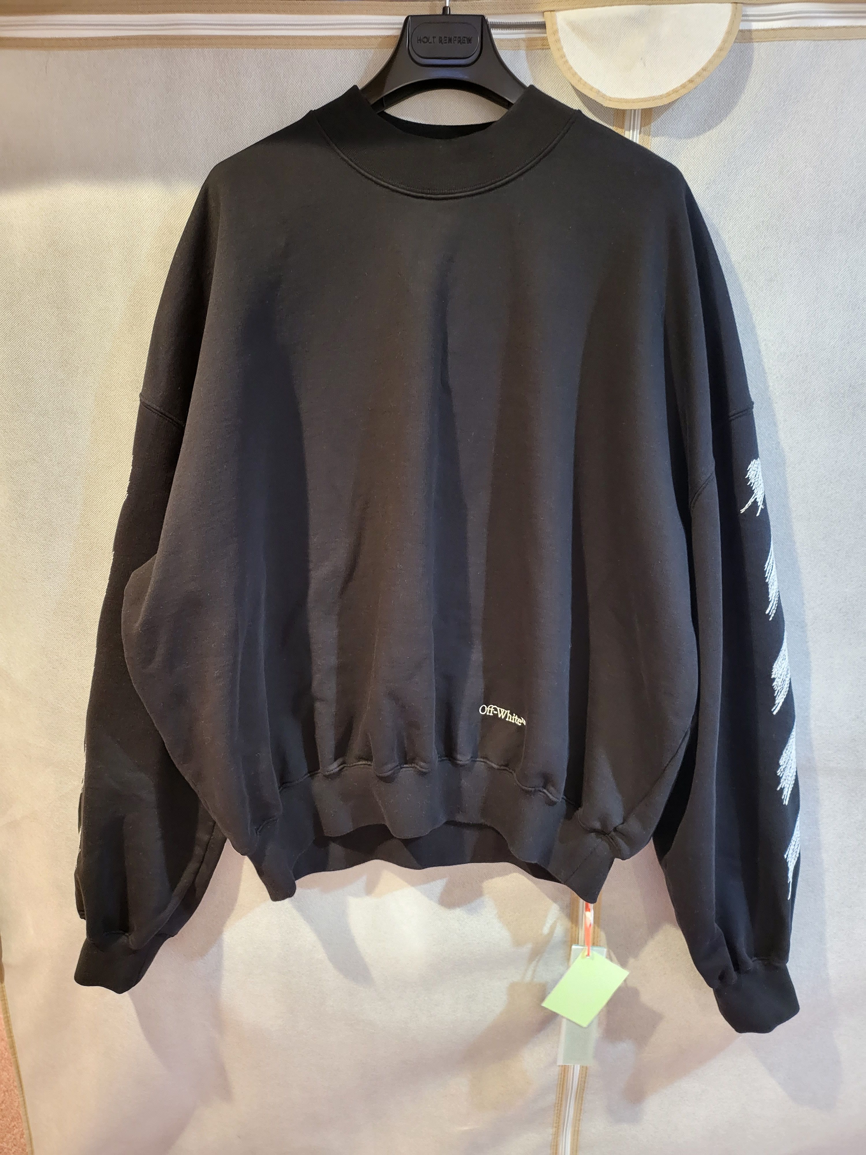 Off-White Scribble Diag Crewneck Boxy Sweatshirt Size US XL / EU 56 / 4 - 3 Thumbnail