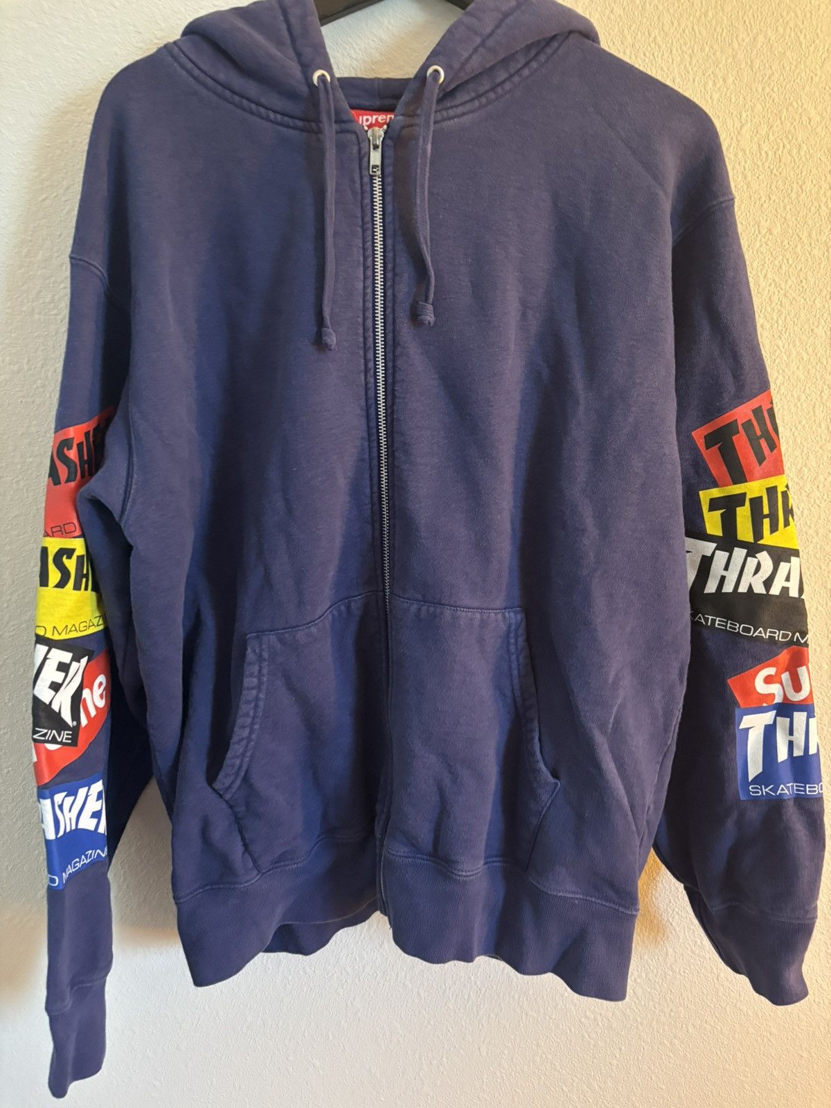 トップス Supreme x Thrasher Zip Up Hooded Supreme Thrasher Zip Up Hooded Sweatshirt (FW24) - $178