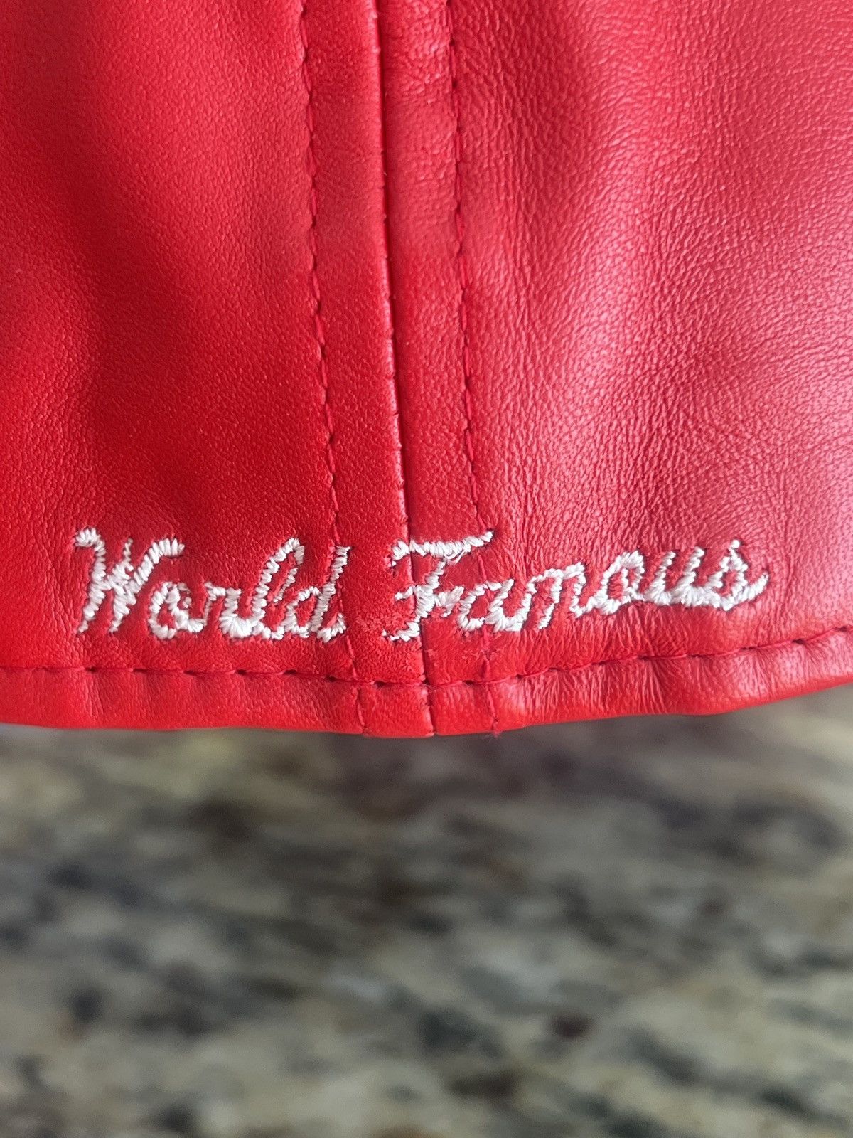 New Era × Supreme Supreme Leather Box Logo New Era Hat Size ONE SIZE - 2 Thumbnail