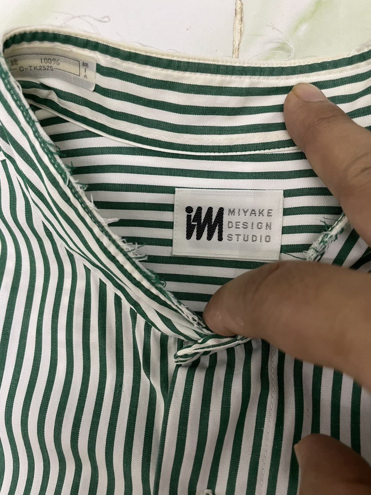 Issey Miyake Striped Design Shirt