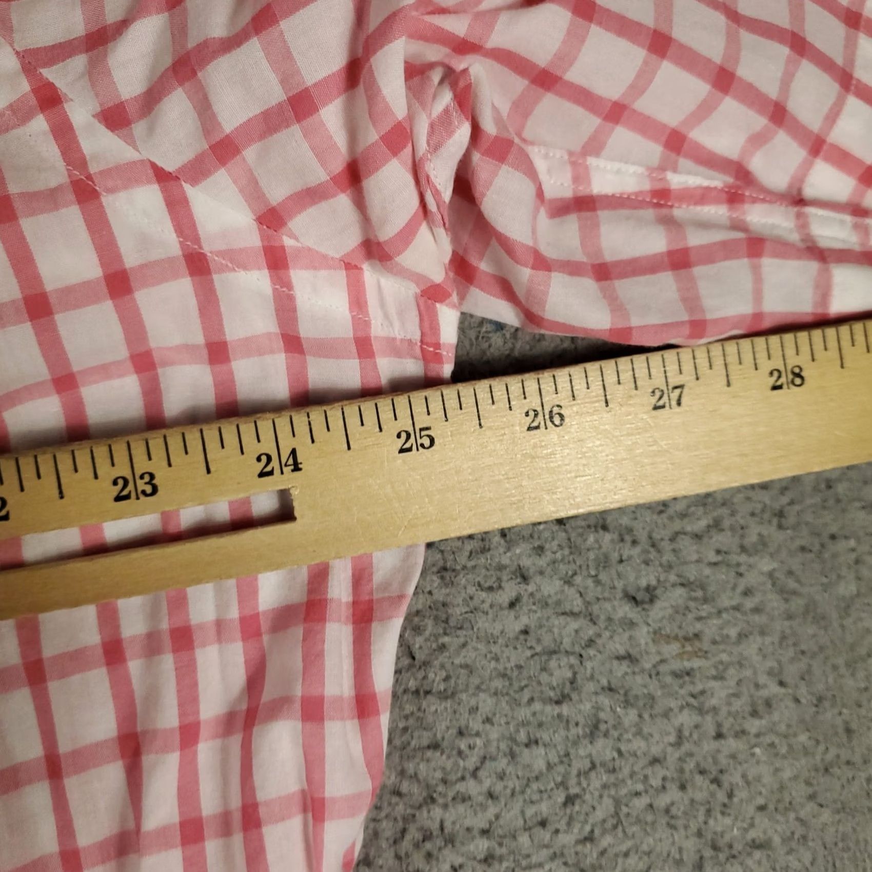 Brooks Brothers Brooks Brothers Shirt Mens Large Pink Check Casual Button Up Short Sleeve Shirt Size US L / EU 52-54 / 3 - 6 Thumbnail