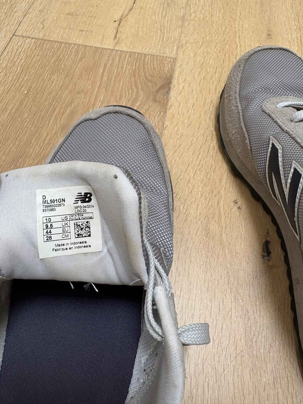 New Balance Grey/Navy 501 ML501GN Size US 10 / EU 43 - 12 Thumbnail