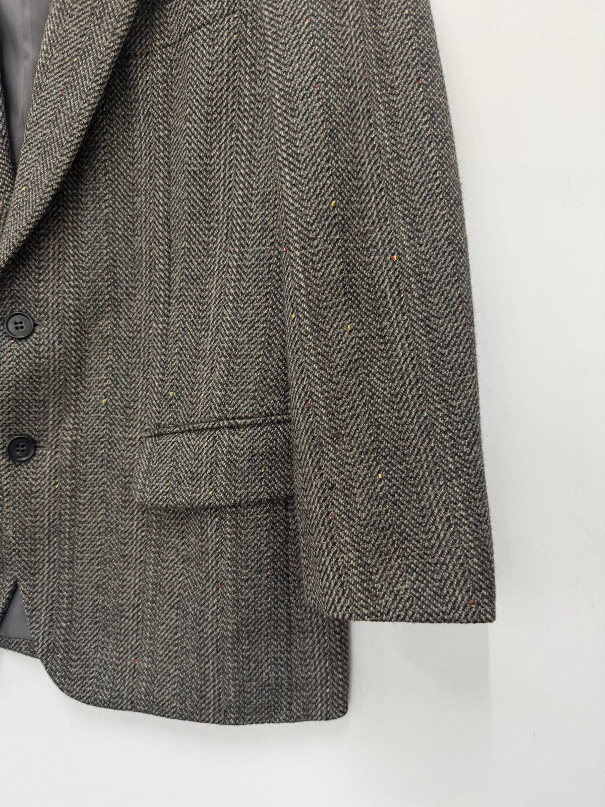 Japanese Brand 🔥 D'Urban Japan Tweed Herringbone Blazer Size US XS / EU 42 / 0 - 2 Thumbnail