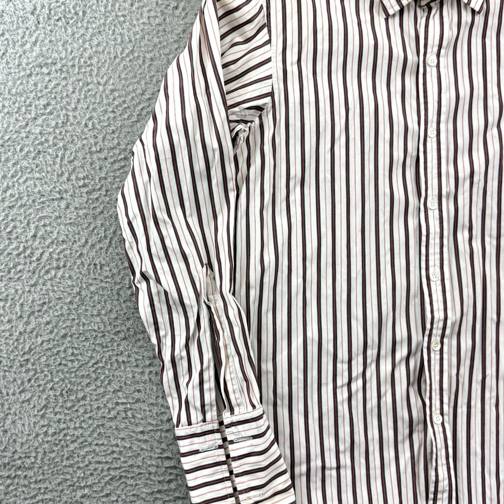 Vintage Hilditch & Key Shirt Mens Medium White Striped Button Down French Cuff Preppy Shirt Mens Medium White Striped Button Down French Cuff Preppy Size US L / EU 52-54 / 3 - 4 Thumbnail