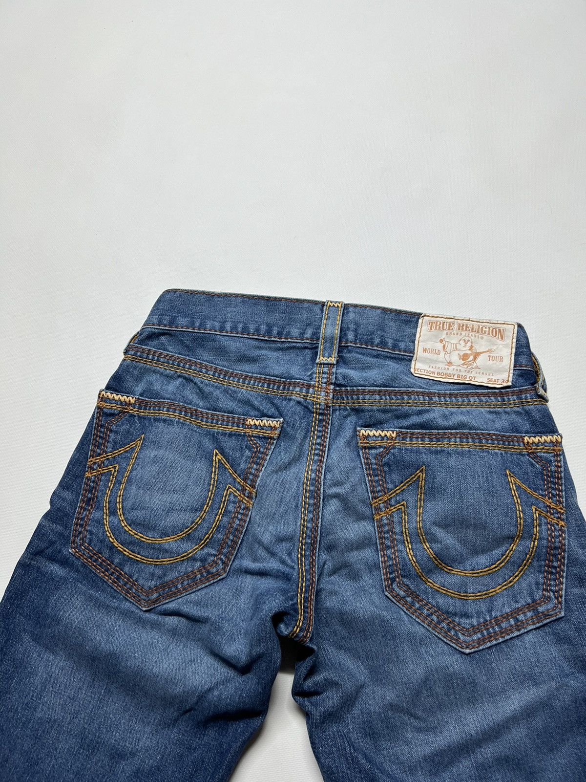 True Religion Vintage Y2k True Religion 💙 Custom Denim Shorts USA 00’s Size US 28 / EU 44 - 1 Thumbnail