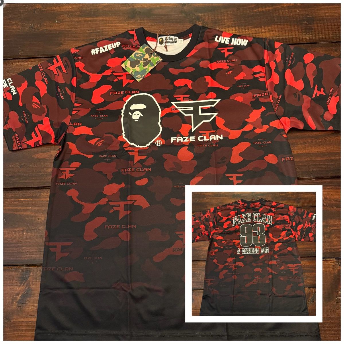 Bape BAPE x FaZe Clan Jersey Jersey Size US XXL / EU 58 / 5 - 1 Thumbnail