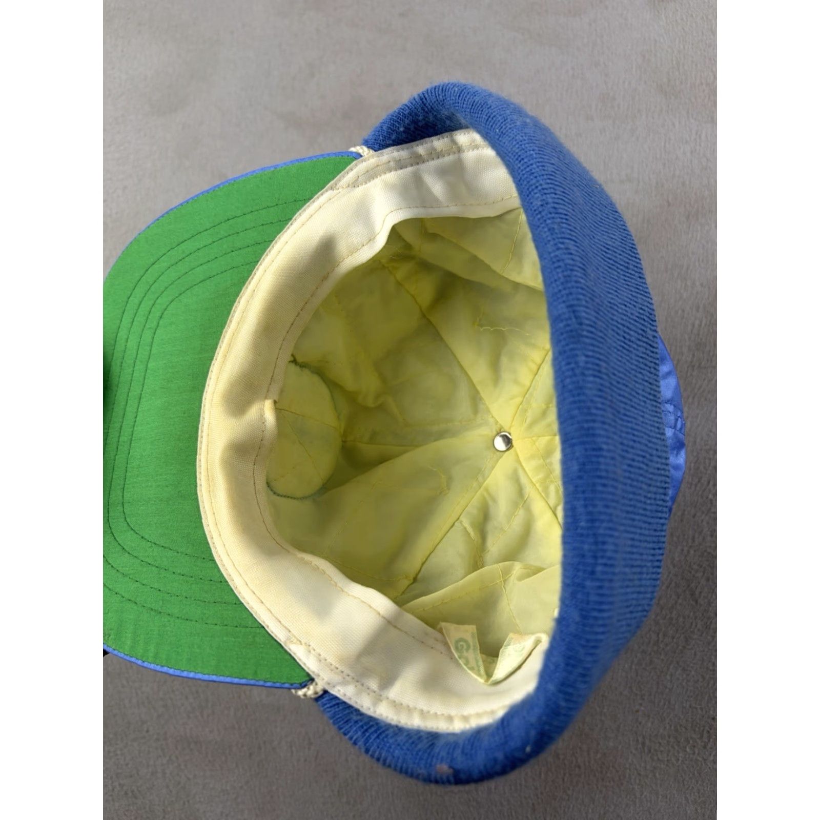 Vintage VINTAGE Yuseong Country Club Hat Fitted Cap Blue Ear Flap Golf 80s Men One Size Size ONE SIZE - 6 Thumbnail