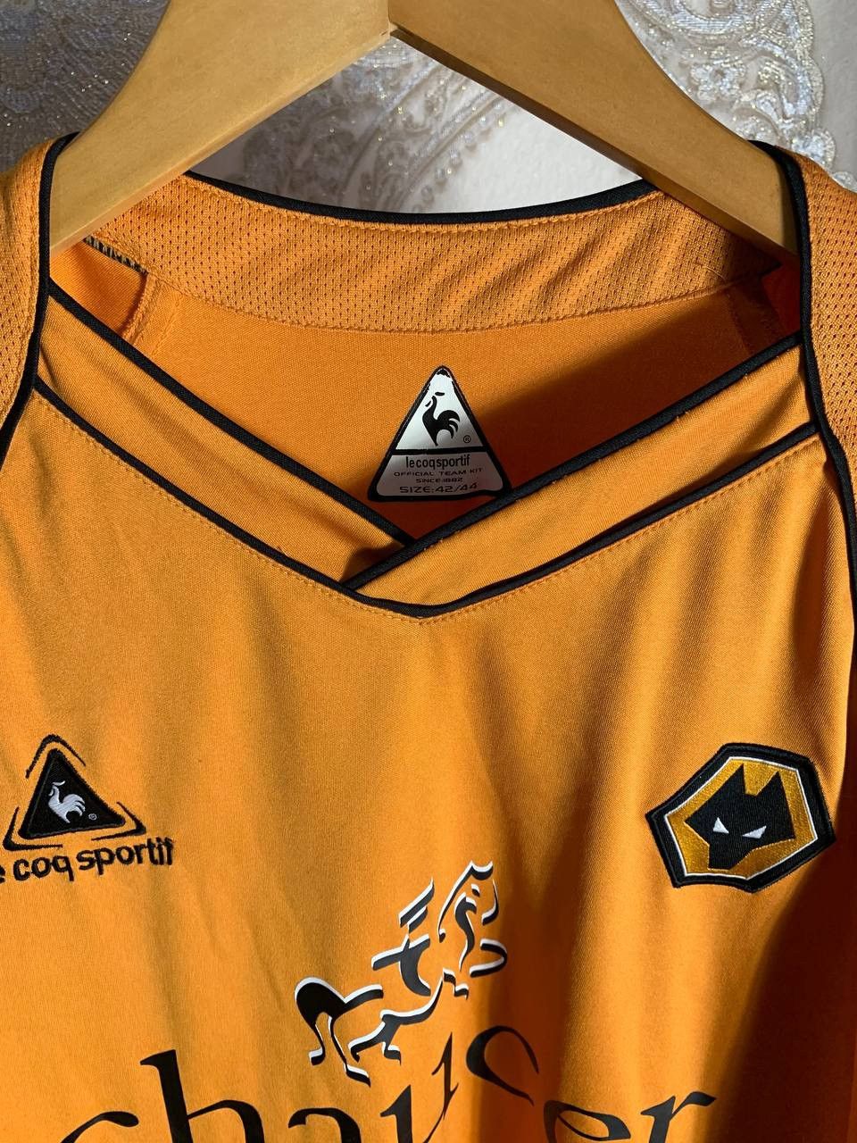 Le Coq Sportif × Vintage VERY RARE LE COQ SPORTIF FC WOLVERHAMPTON SOCCER JERSEY Y2K Size US M / EU 48-50 / 2 - 3 Thumbnail