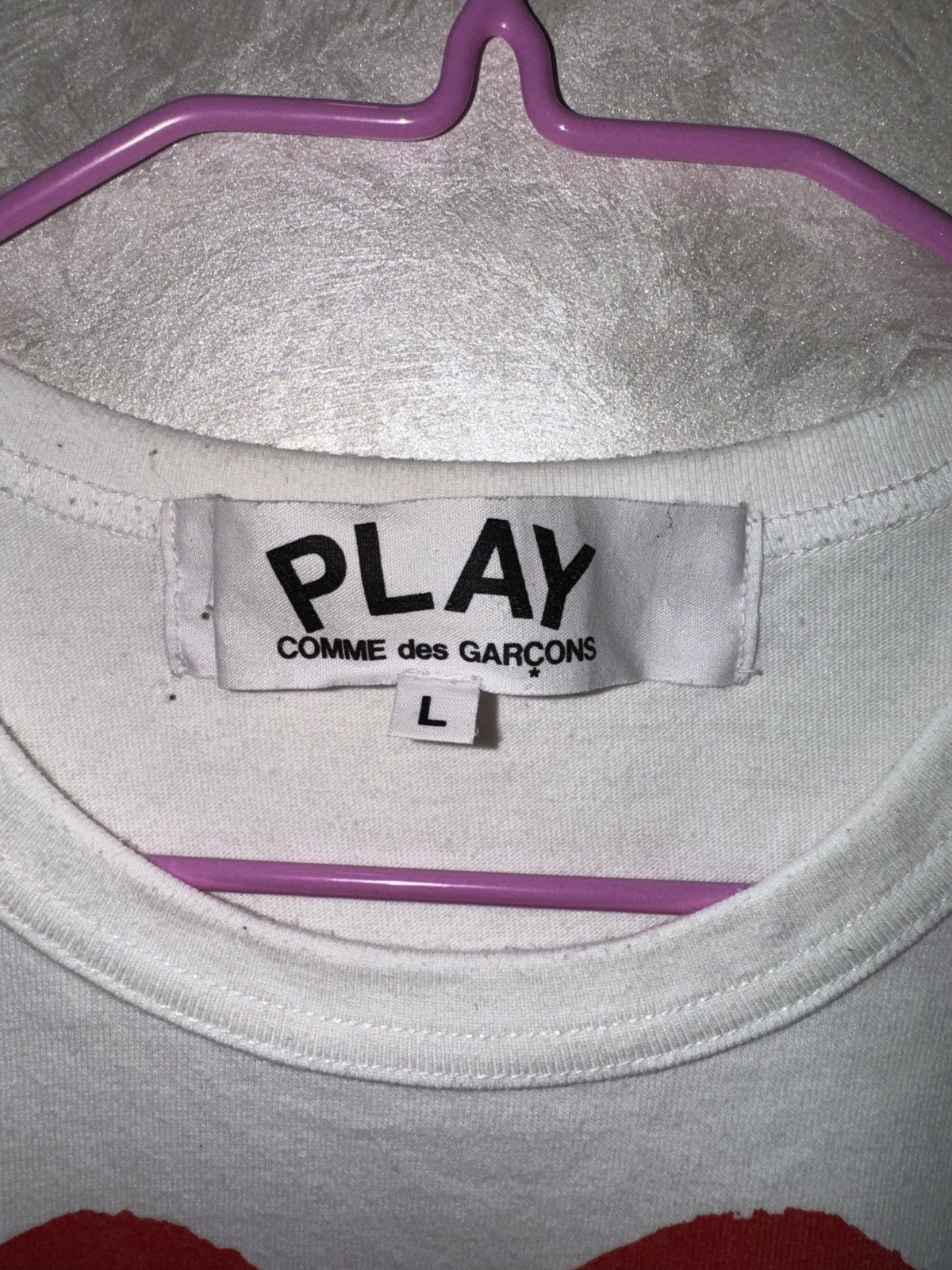 Comme des Garcons × Vintage Comme des garcons PLAY CDG t shirt vintage Size US L / EU 52-54 / 3 - 3 Thumbnail
