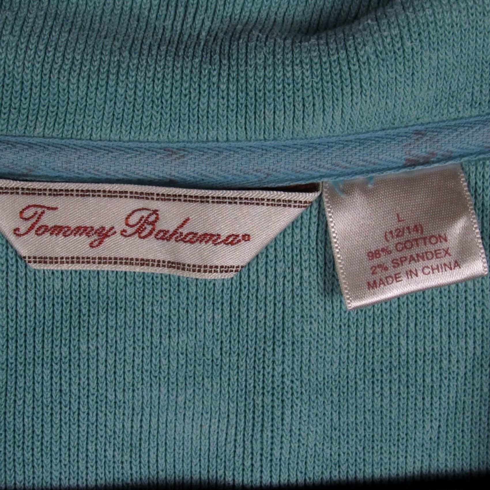 Tommy Bahama Tommy Bahama Men’s Quarter Zip Pullover Sweater Blue Teal Cotton Blend Solid Tight-Knit Long Sleeve Casual Regular Fit 1/4 Zip Size US L / EU 52-54 / 3 - 4 Thumbnail