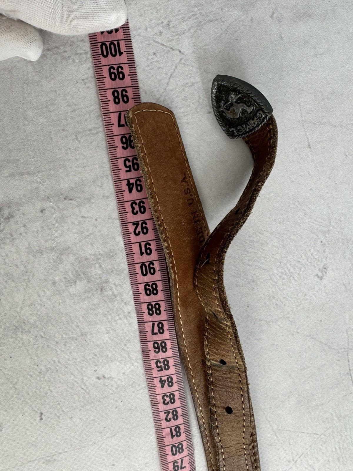 Camel Camel trophy Leather Brown Belt Vintage Size ONE SIZE - 7 Thumbnail