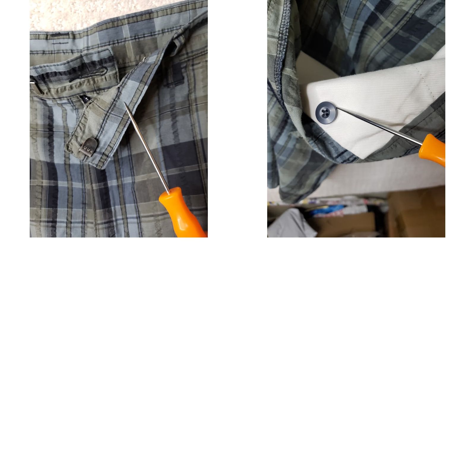 Patagonia VINTAGE Patagonia Shorts Mens 36x10 Gray Green Blue Plaid Organic Cotton Cargo Size US 36 / EU 52 - 9 Thumbnail