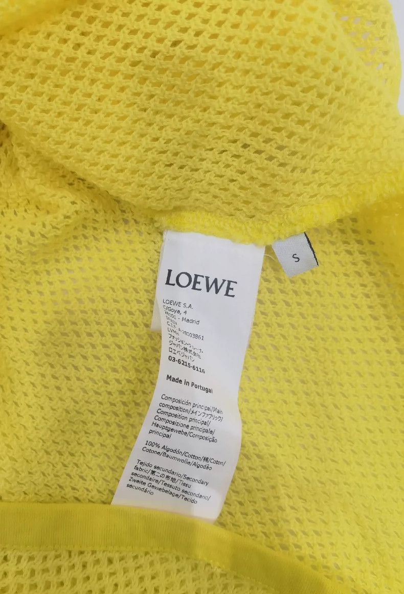 Loewe LOEWE Yellow lettering mesh vest Size S / US 4 / IT 40 - 4 Thumbnail