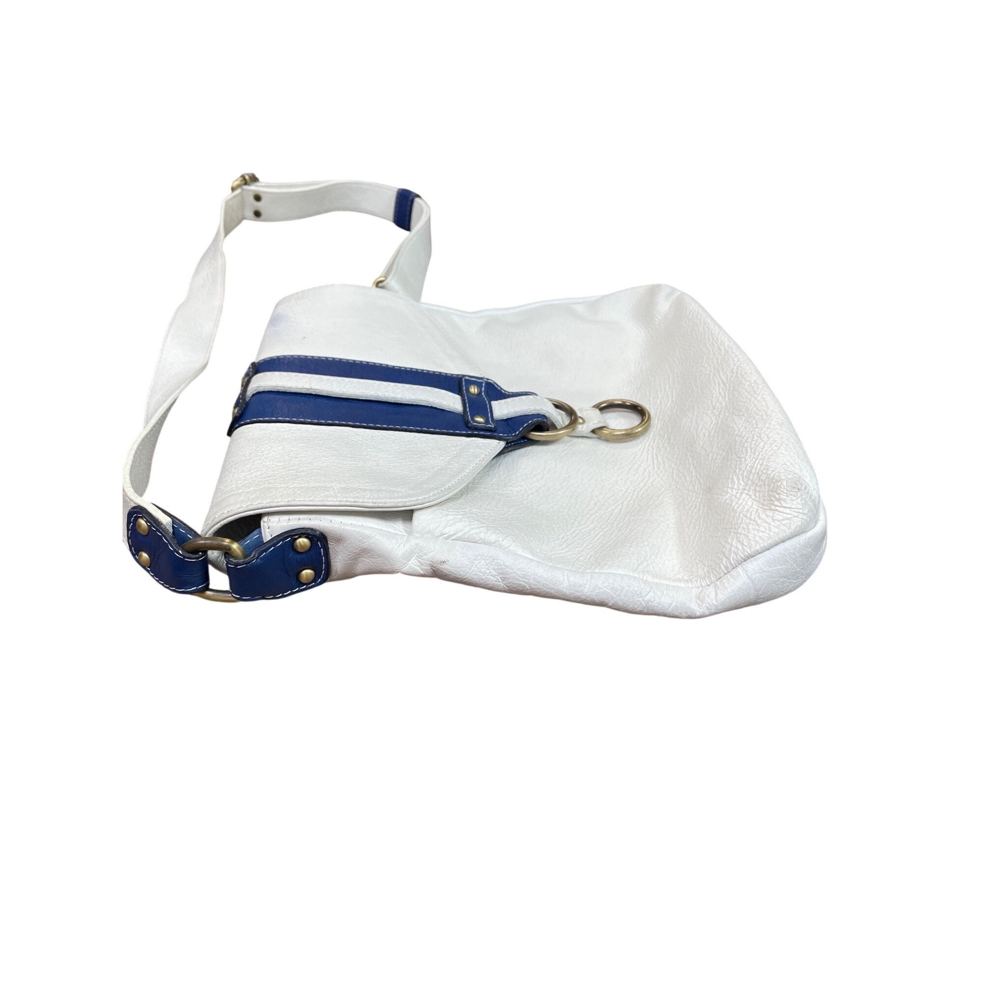 Other Avorio Italy leather white blue adjustable crossbody shoulde Size ONE SIZE - 6 Thumbnail
