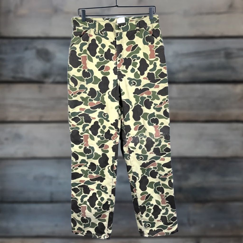 Vintage VINTAGE Cabela's Pants Canvas Camouflage Thinsulate Lined 31 x 33 Men Green 90s Baggy? Size US 31 - 1 Thumbnail