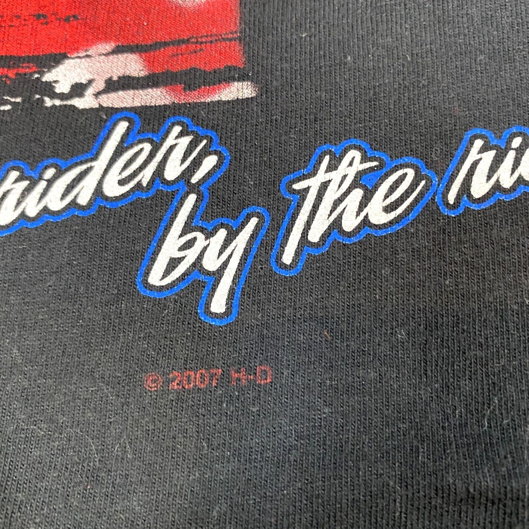 Harley Davidson Harley-Davidson T-Shirt S Black Men Short Sleeve Crew Neck Patriotic USA Made Old Glory American Flag Laurel Maryland USA Made Size US S / EU 44-46 / 1 - 2 Thumbnail
