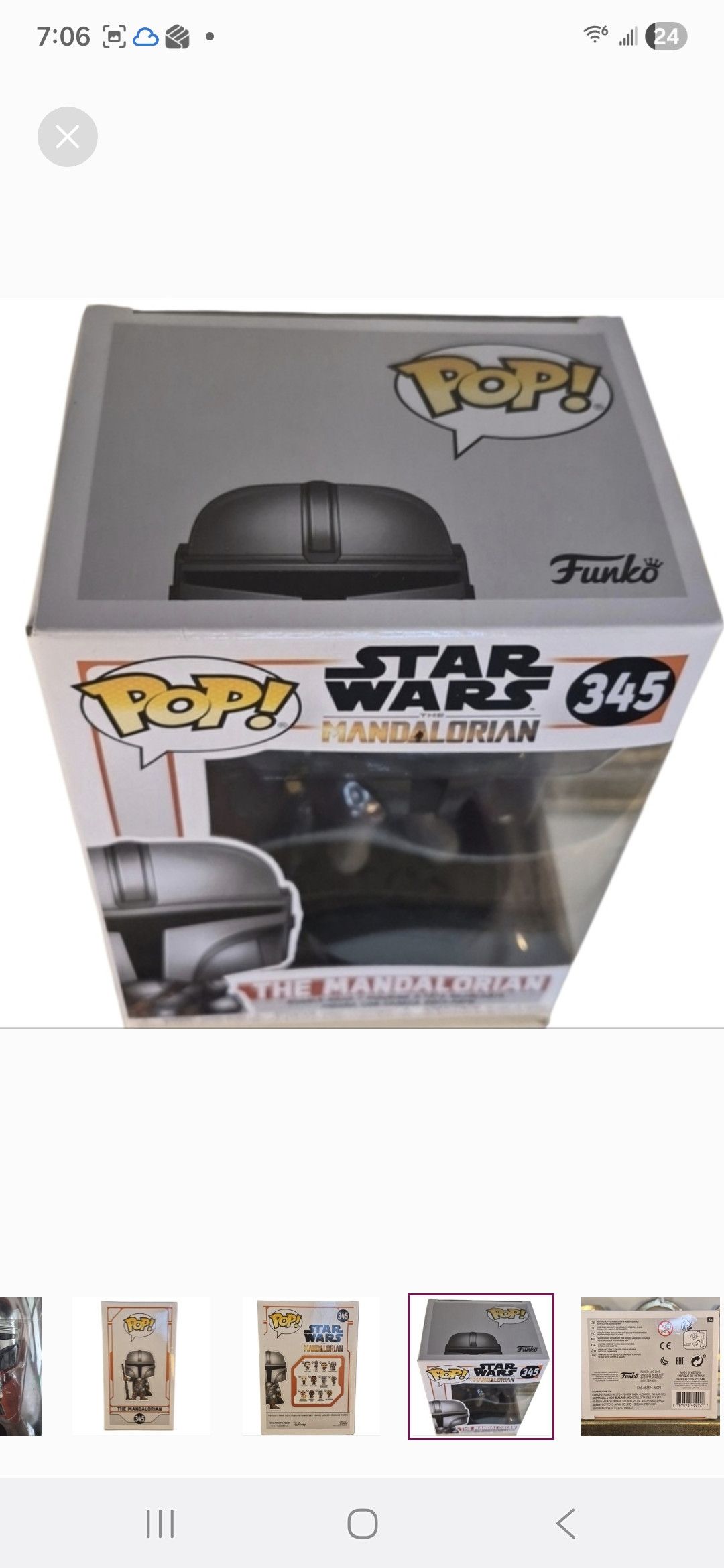 Other UK Funko Pop × Star Wars The Mandalorian Pop! Vinyl Figure Size ONE SIZE - 5 Thumbnail