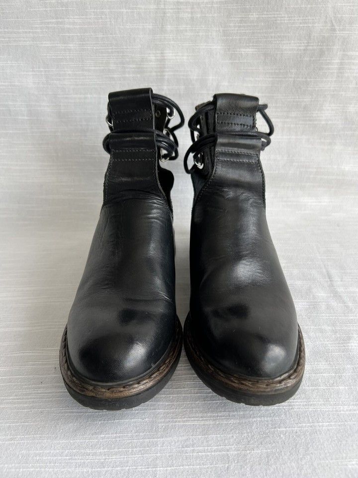 Diesel Diesel Leather Women's Shoes Boots Black Size 37 Size US 7 / IT 37 - 3 Thumbnail