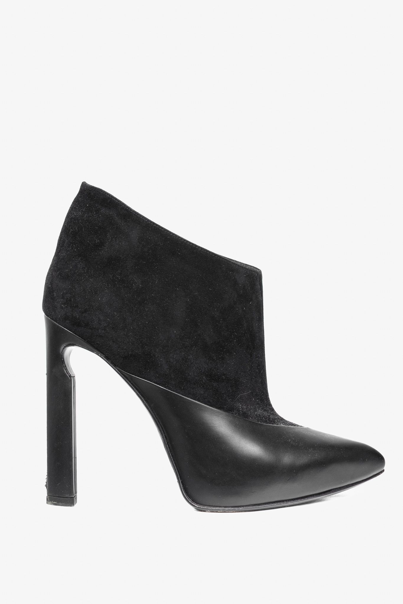 Jimmy Choo Jimmy Choo Diad Black Suede & Nappa Leather Ankle Boots Size US 9 / IT 39 - 1 Thumbnail