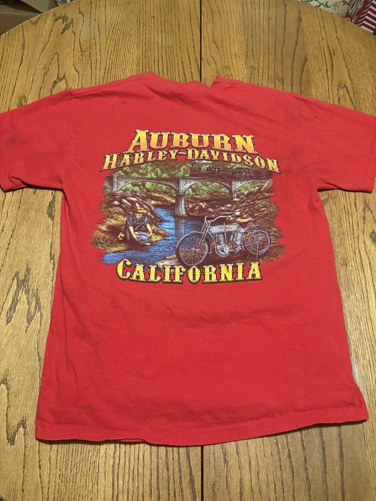Harley Davidson 2004 Red Harley Davidson Tee M Size US M / EU 48-50 / 2 - 4 Thumbnail