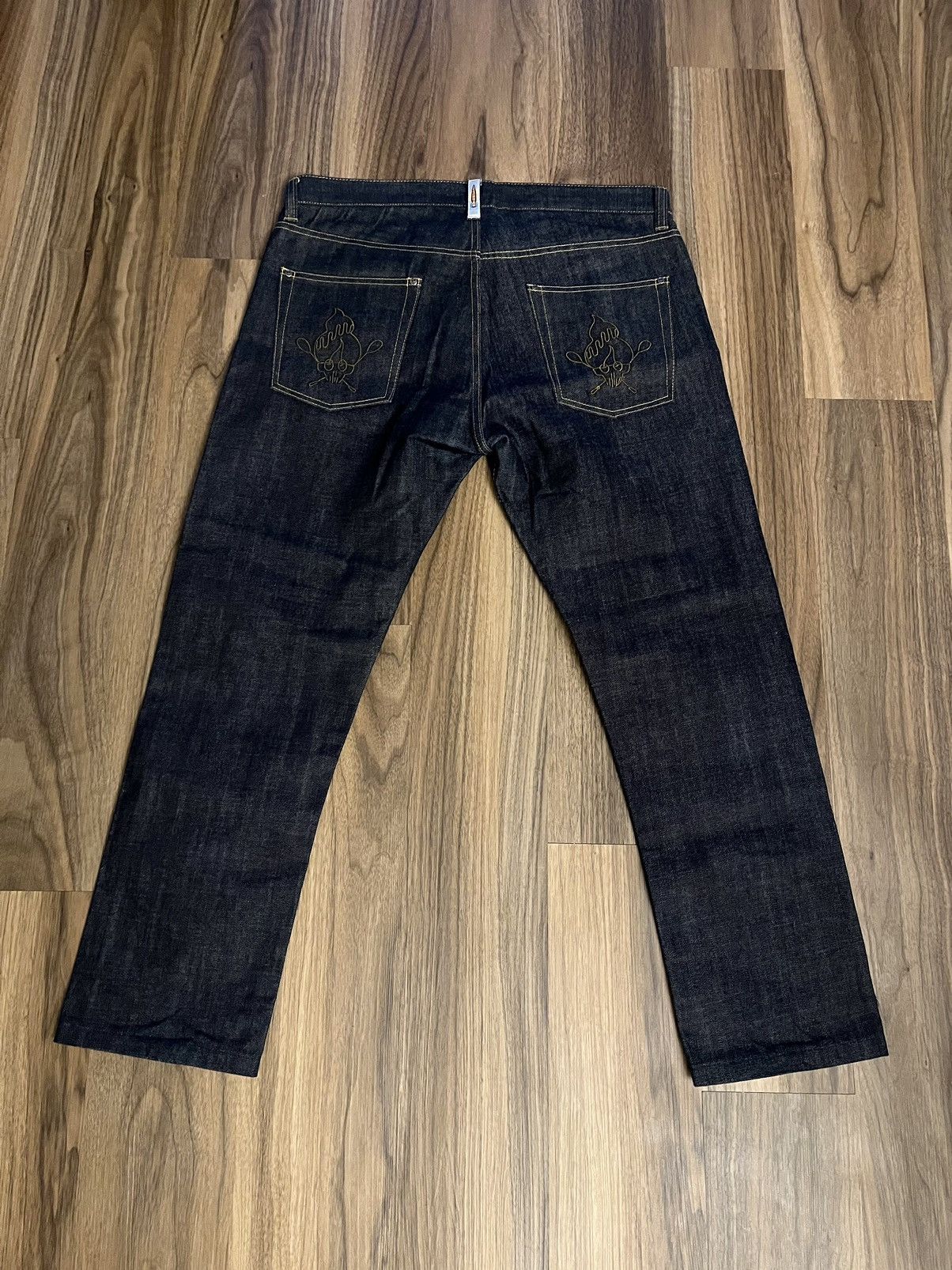 image of Billionaire Boys Club x Icecream Ice Cream Denim in Navy, Men's (Size 36)