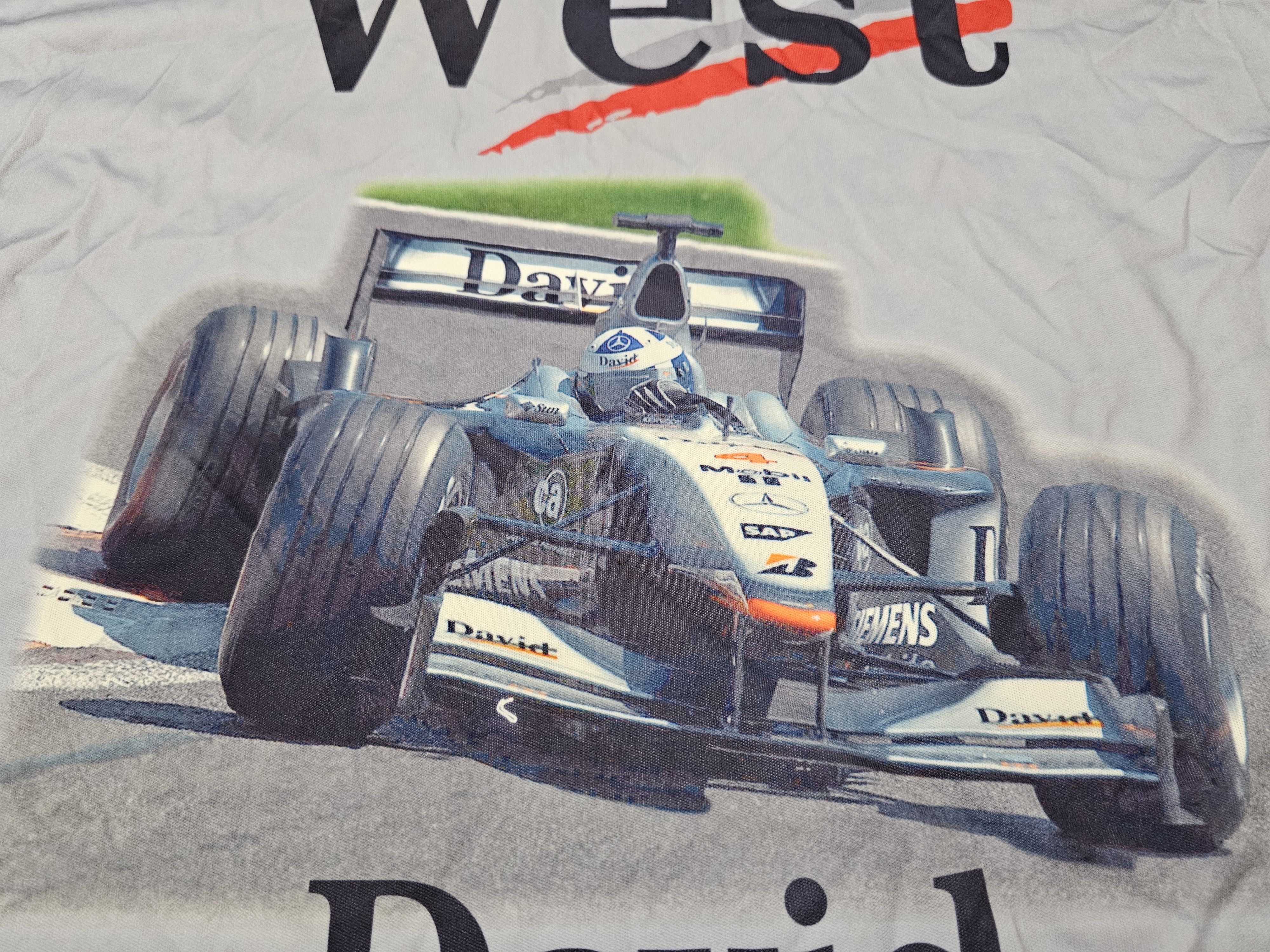 Formula 1 × Mercedes-Benz × Vintage MERCEDES BENZ WEST RACING SHIRT FORMULA 1 COULTHARD JERSEY Size US XL / EU 56 / 4 - 6 Thumbnail